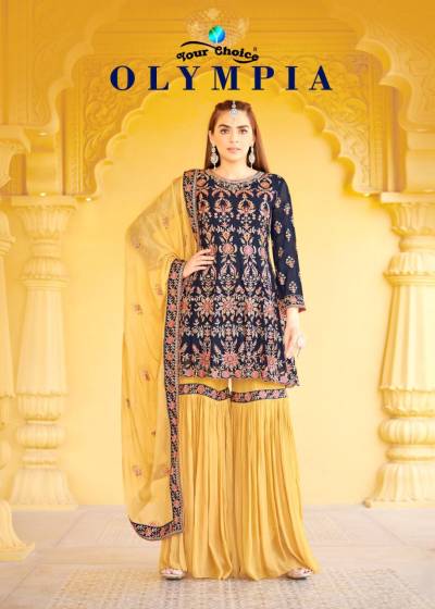 Olmpiya By Your Choice Designer Partywear Peplum Suit Collection